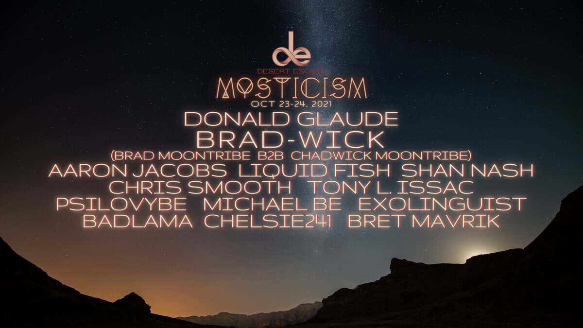 Flyer for Mysticism’s one-year anniversary, October 2021, with Chris Smooth on the line-up