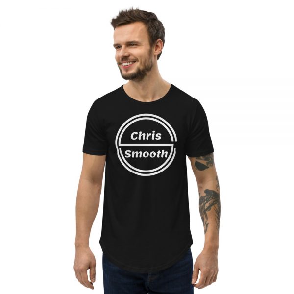 LOGO Men's Curved Hem T-Shirt - Image 3