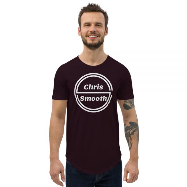 LOGO Men's Curved Hem T-Shirt - Image 5