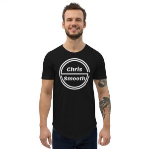 LOGO Men's Curved Hem T-Shirt
