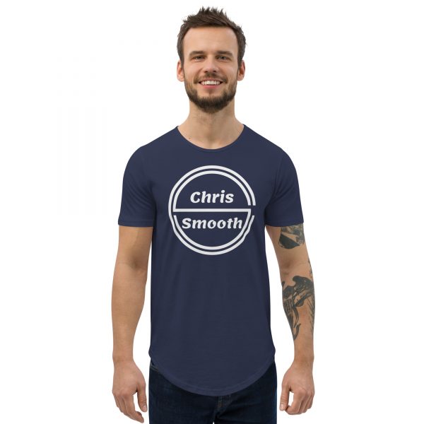 LOGO Men's Curved Hem T-Shirt - Image 5