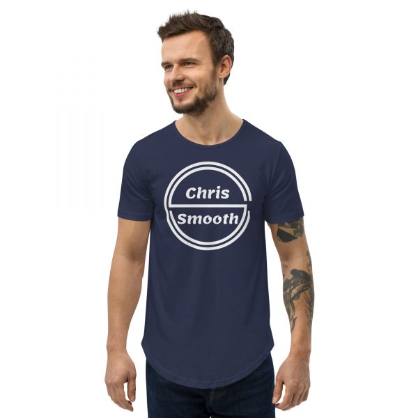 LOGO Men's Curved Hem T-Shirt - Image 6