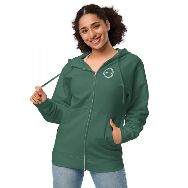 LOGO Unisex fleece zip up hoodie - Image 5