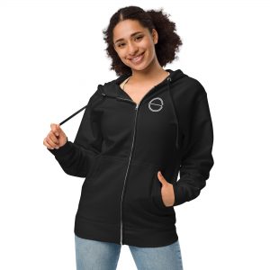 LOGO Unisex fleece zip up hoodie