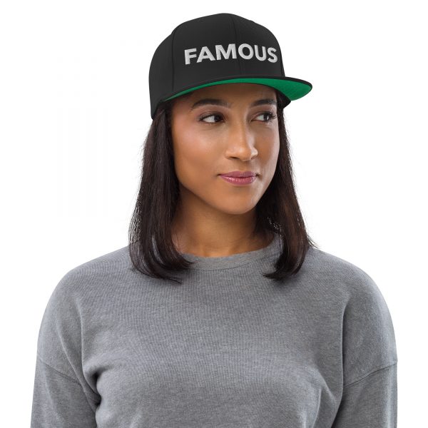 FAMOUS WHT Snapback Hat - unisex - Image 3