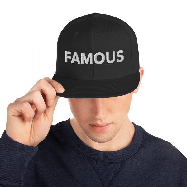 FAMOUS WHITE Snapback Hat - unisex - Image 4