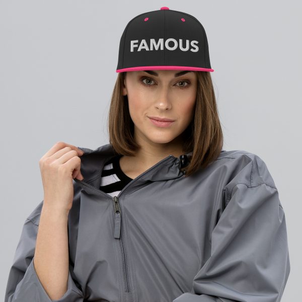 FAMOUS WHT Snapback Hat - unisex - Image 8