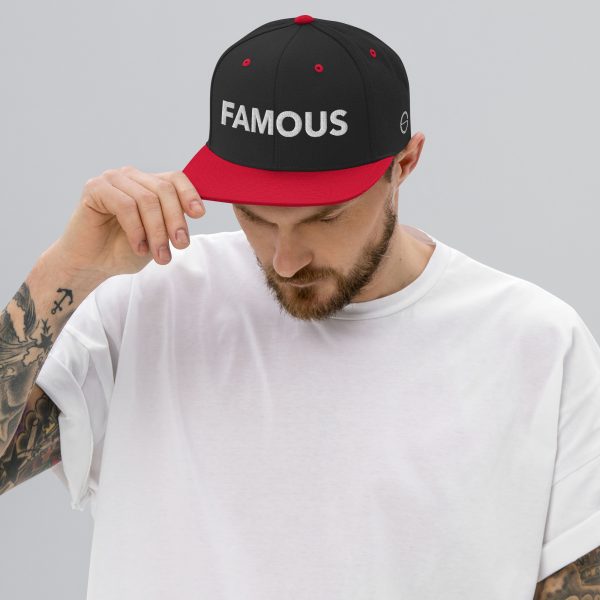 FAMOUS WHITE Snapback Hat - unisex - Image 7