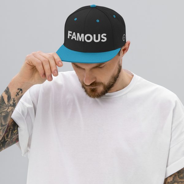 FAMOUS WHITE Snapback Hat - unisex - Image 9