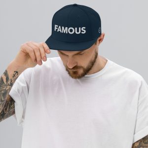 FAMOUS WHITE Snapback Hat - unisex