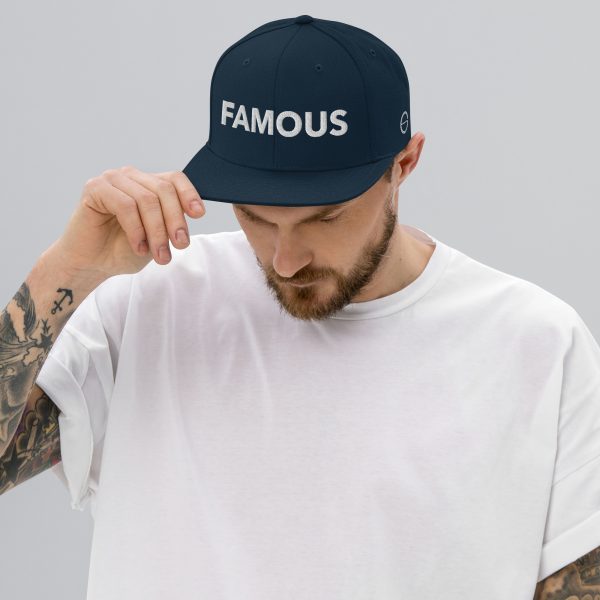 FAMOUS WHITE Snapback Hat - unisex