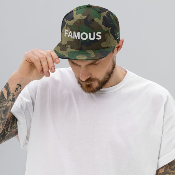 FAMOUS WHITE Snapback Hat - unisex - Image 17