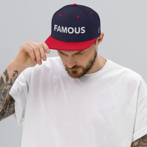FAMOUS WHITE Snapback Hat - unisex - Image 14