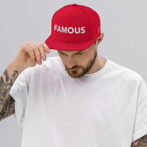 FAMOUS WHITE Snapback Hat - unisex - Image 16