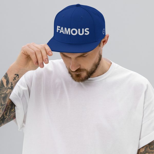 FAMOUS WHITE Snapback Hat - unisex - Image 12