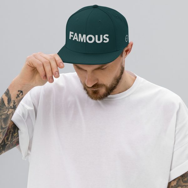 FAMOUS WHITE Snapback Hat - unisex - Image 15