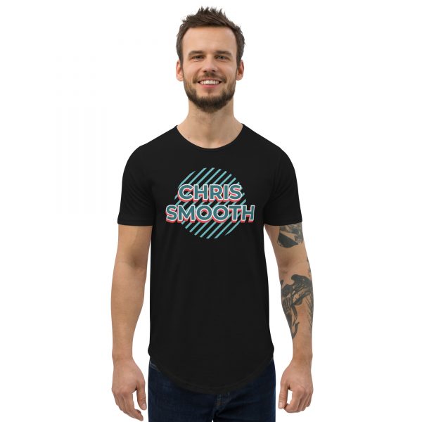 Circle Chris Smooth Men's Curved Hem T-Shirt - Image 4