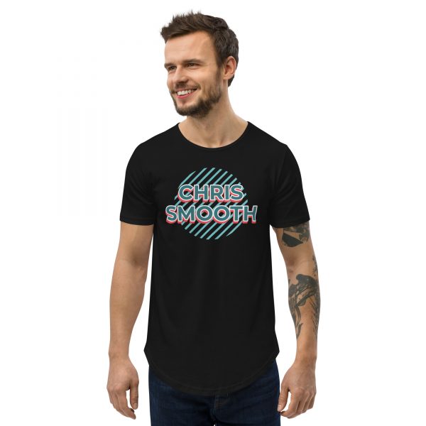 Circle Chris Smooth Men's Curved Hem T-Shirt - Image 5