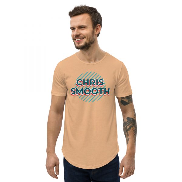Circle Chris Smooth Men's Curved Hem T-Shirt - Image 11