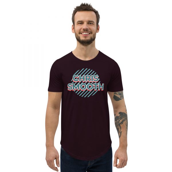 Circle Chris Smooth Men's Curved Hem T-Shirt - Image 6