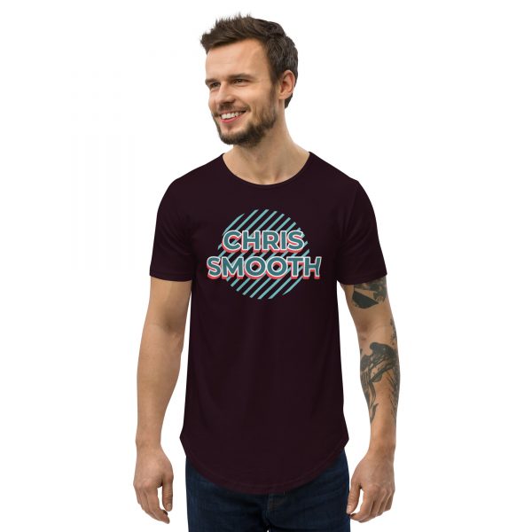 Circle Chris Smooth Men's Curved Hem T-Shirt - Image 7