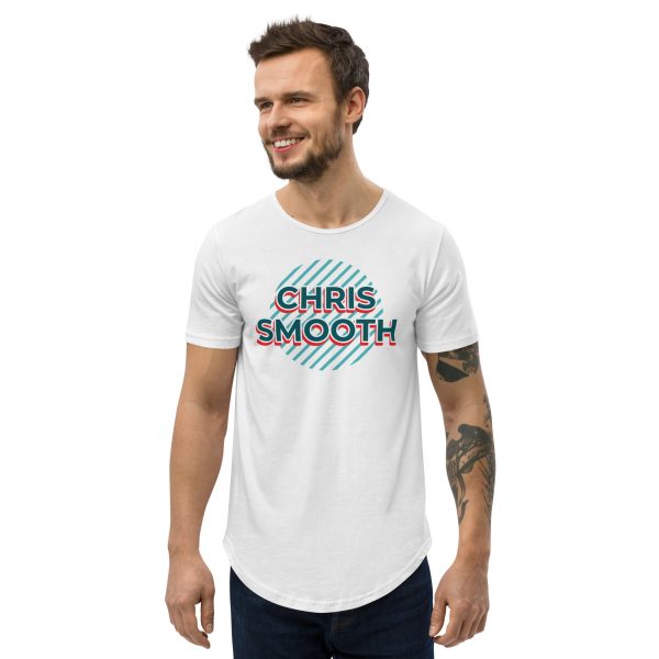 Circle Chris Smooth Men's Curved Hem T-Shirt - Image 2