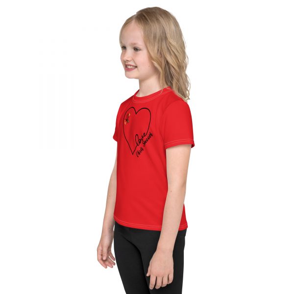 Be LOVE heart Kids crew neck t-shirt - Image 4