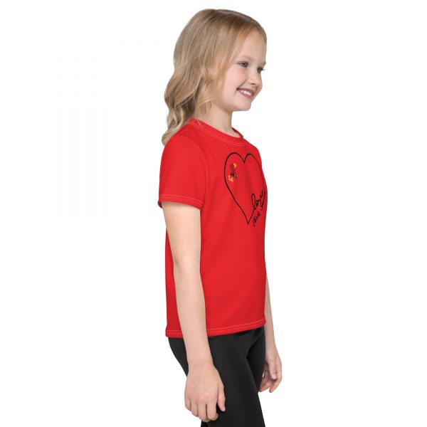Be LOVE heart Kids crew neck t-shirt - Image 3