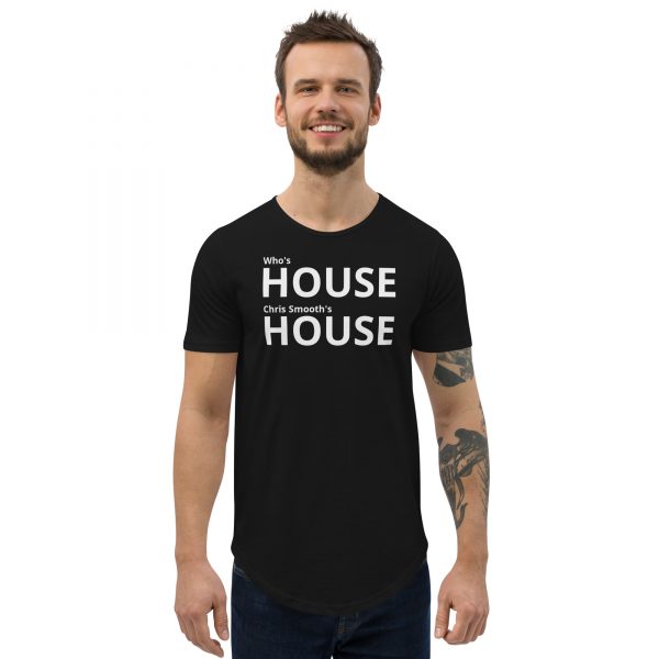 Who's house Men's Curved Hem T-Shirt - Image 3