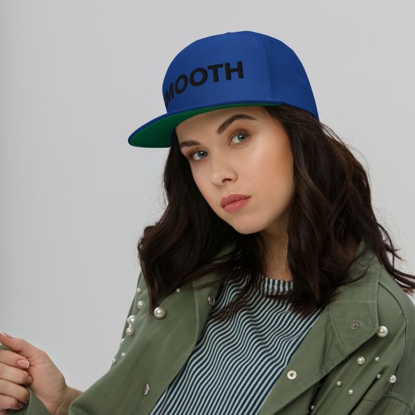 Smooth Logo Blk Flat Bill Cap - Image 2