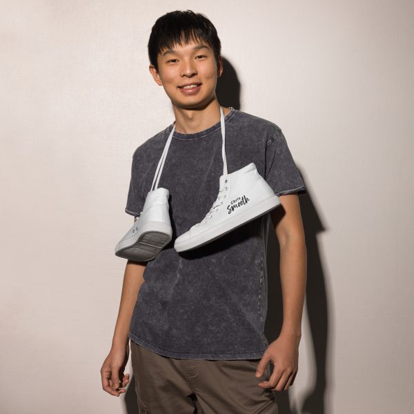 Chris Smooth Men’s high top canvas shoes