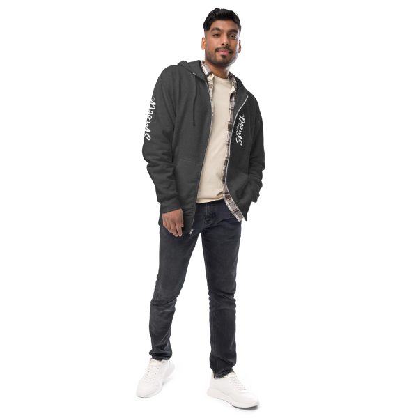 Chris Smooth Unisex fleece zip up hoodie - Image 3