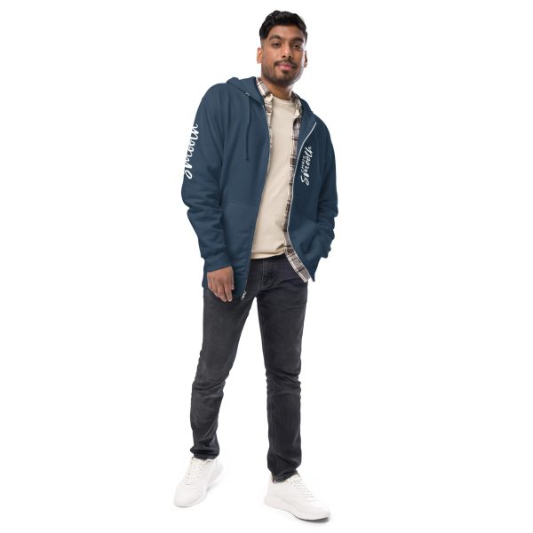 Chris Smooth Unisex fleece zip up hoodie - Image 4